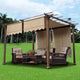15'7" x 4'1" Pergola Roof Cover Canopy Replacement 2ct/Pack