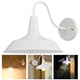 DIY Industrial Barn Style Light Wall Lamp White 10 in