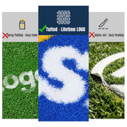 DIY Custom Artificial Grass | Tufted-in Logo, 9 Colors, Custom Sized
