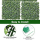 24pcs 10x10 inch Artificial Boxwood Hedge Privacy Fencing Screen