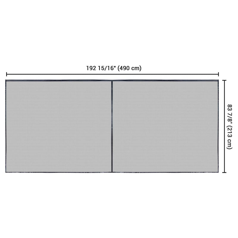 DIY Magnetic Screens for Garage Door Openings 16x7 ft.