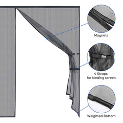 DIY Magnetic Screens for Garage Door Openings 8x7 ft.