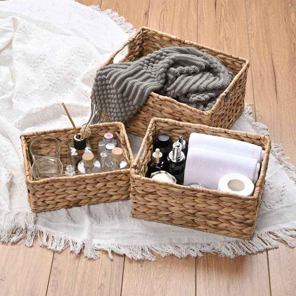 Set(3) Wicker Baskets Storage Under Shelf Basket 14, 13, 11 – The DIY  Outlet