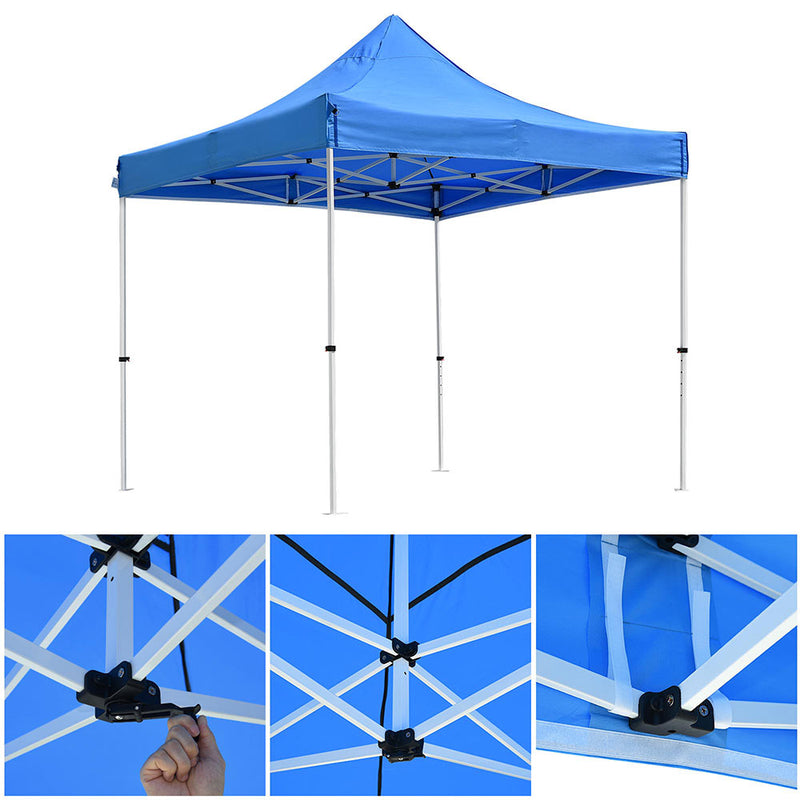 InstaHibit Easy Pop-up Tent Comml. Canopy 10x10ft CPAI-84
