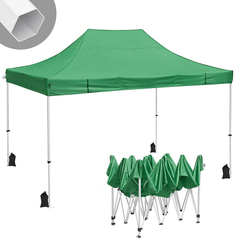 InstaHibit Easy Pop-up Tent Comml. Canopy 10x15ft CPAI-84