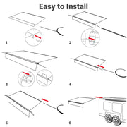 DIY Slide Out Awning Replacement RV Trailer 14ft (13'2"x8')