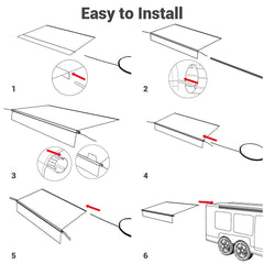 DIY Slide Out Awning Replacement RV Trailer 16ft (15'2