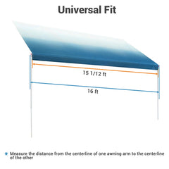 DIY Slide Out Awning Replacement RV Trailer 16ft (15'2