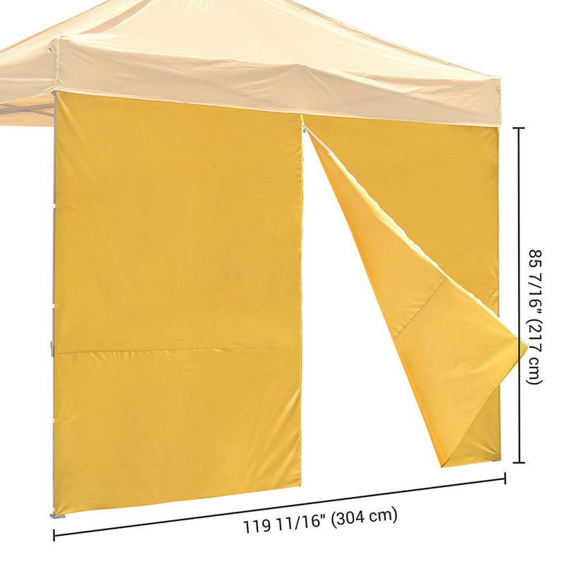 1pc Canopy Sidewall with Zipper 1080D 10x7 ft