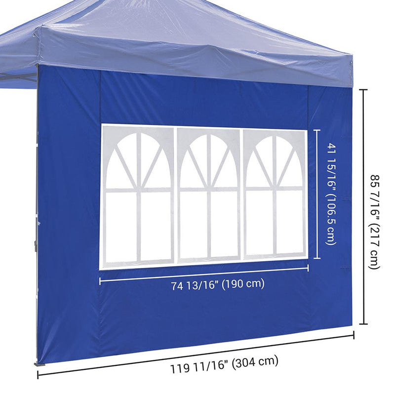 1pc Canopy Sidewall with Window 1080D 10x7 ft