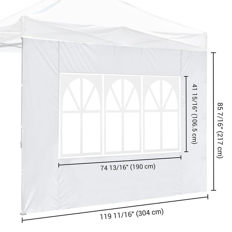 1pc Canopy Sidewall with Window 1080D 10x7 ft