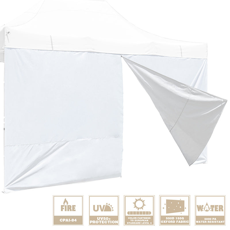 10x15 Canopy Tent Side with Zipper (15'x7', CPAI-84, UV50+)
