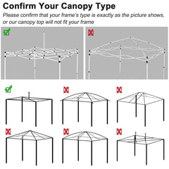10x10ft PopUp Canopy Replacement Top Vent (9'7