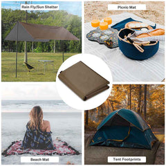 DIY Waterproof Camping Tarp Shelter UV50+ PU3,000mm 15x10ft