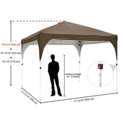 10 x 10 Canopy Pop Up Tent with Vent Rolling Bag Sand Bags