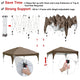 10 x 10 Canopy Pop Up Tent with Vent Rolling Bag Sand Bags