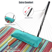 Quited Hammock with Stand Net for 2-Person Backyard Indoor