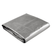 12x16 ft Heavy-Duty Tarp Shelter Cover Tarpaulin, Silver