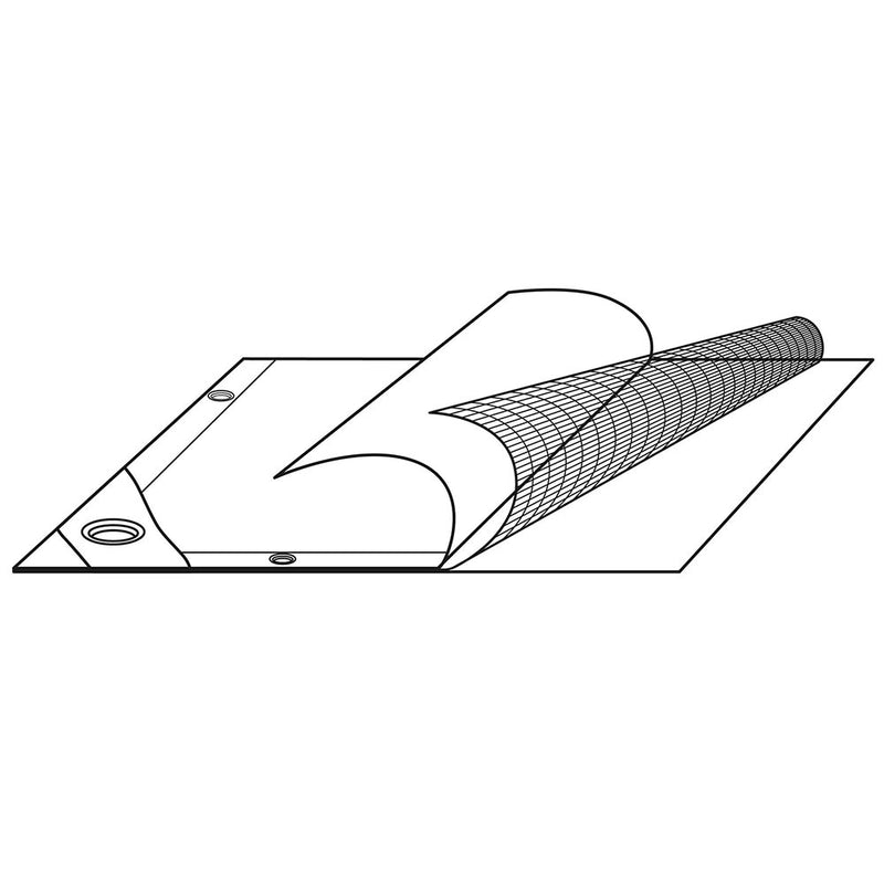 12x16 ft Heavy-Duty Tarp Shelter Cover Tarpaulin, Silver