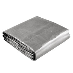 18x24 ft Heavy-Duty Tarp Shelter Cover Tarpaulin Silver