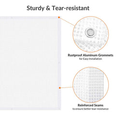Heavy-Duty Tarp Waterproof Tarpaulin Clear Cover