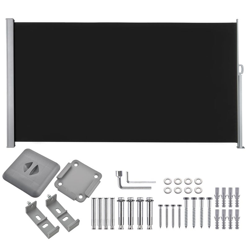 Retractable Side Awning Privacy Screen Shade 5x10ft(1.6x3m)
