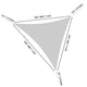 Triangle Outdoor Sun Shade And Canopy 16' Color Options