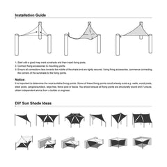 16' Square Outdoor And Patio Shade Color Options