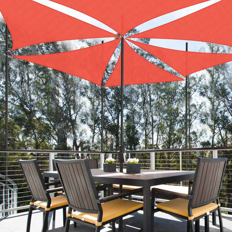 5' Triangle Shade Sail Tarp for Patios