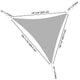 16' Triangle Shade Wind Sail Shade Canopy Water Resist