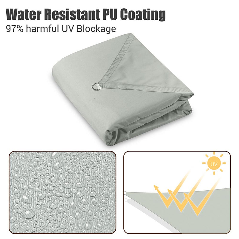 16' Square Shade Wind Sail Shade Canopy Water Resist