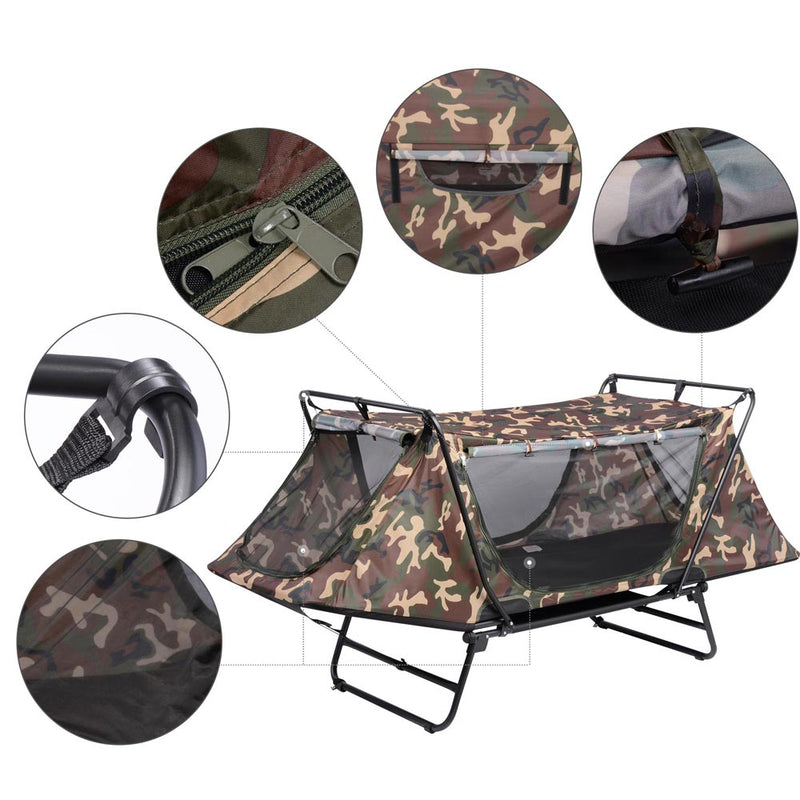 Cot Tent Folding Off the Ground Tent with Fly 2-Legs
