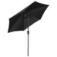7.5 Foot Patio Umbrella Tilting Crank Lift 6-Rib