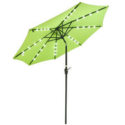 9 Foot Patio LED Solar Light Umbrella Color Options