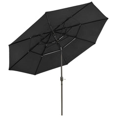 11 Foot Tilting Outdoor Patio Umbrella 3-Tiered