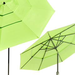 11 Foot Tilting Outdoor Patio Umbrella 3-Tiered