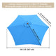 9 ft 6-Rib Patio and Market Umbrella Replacement Canopy