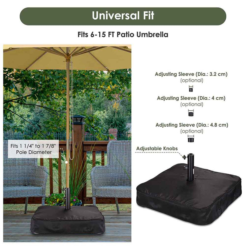 168 lb Umbrella Weight Sand Bags for 1 7/8" Poles
