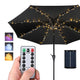 Outdoor Umbrella Lights Solar Day Night Sensor 9-10ft 8-Rib