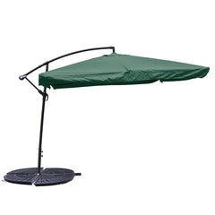 26.5-pound Patio Umbrella Offset Fan Shape Resin Base Stand