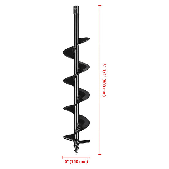 DIY 4" 6" 8" 10" 12" Gas Earth Auger Drill Bit Replacement