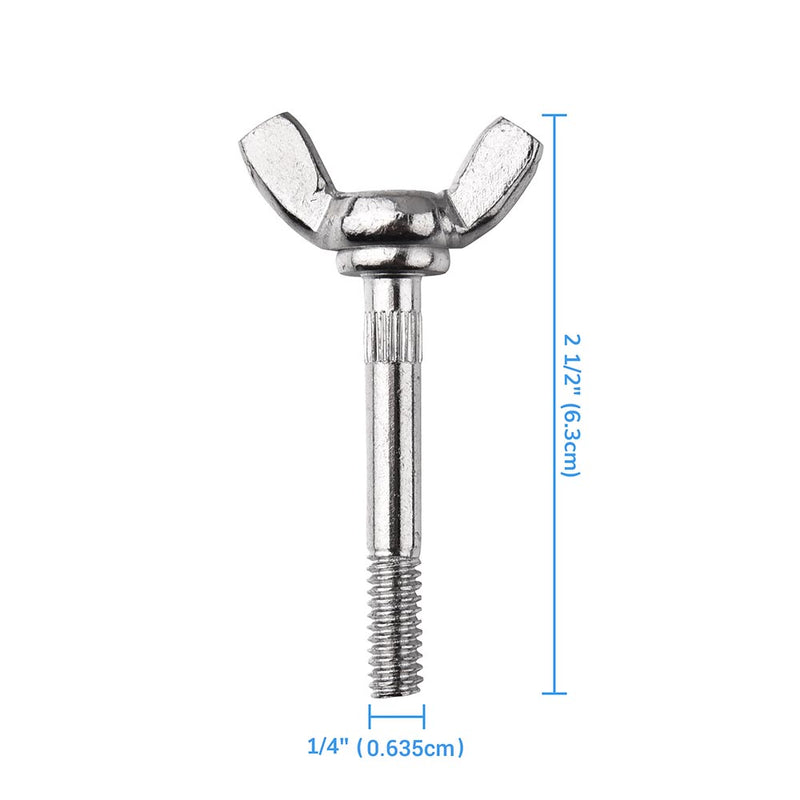 M6 Wing Bolt Butterfly Bolt & Nut 4ct/Pack 63mm