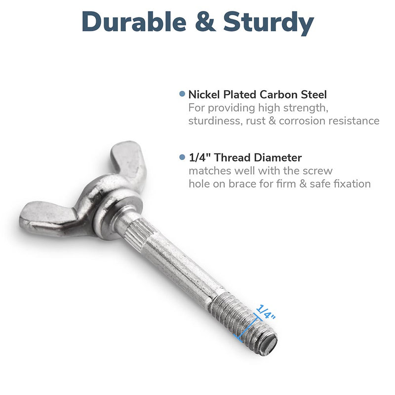 M6 Wing Bolt Butterfly Bolt & Nut 4ct/Pack 63mm