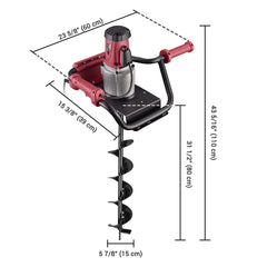 1500w Electric Post Hole Digger with 6