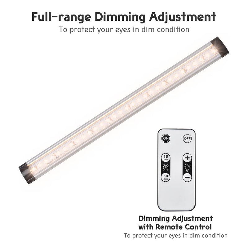 LED Under Cabinet Light Fixtures with Remote 3-Set
