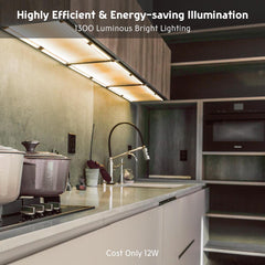 LED Under Cabinet Light Fixtures with Remote 3-Set