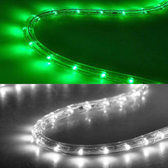 50ft Waterproof LED Rope Light with Power Cord Connector