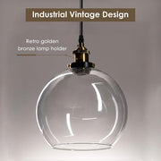 DIY Pendant Light Glass Global Shade 9 4/5 in