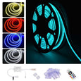 50ft Waterproof LED Neon Rope Light Multi-Color(16) with Remote