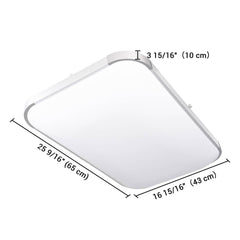 Kitchen Ceiling Light Dimmable Rectangle Flush Mount Remote 48W